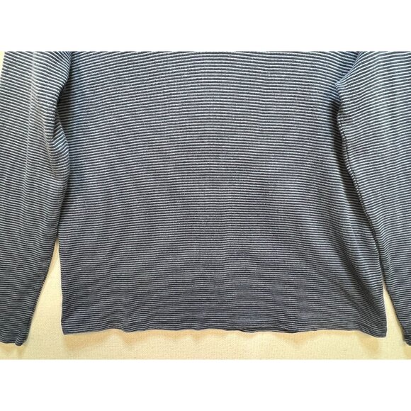 Michael Kors Men's 1/4 Button Pullover Sweater Mock Neck Stretch Size XL Blue - Picture 6 of 12